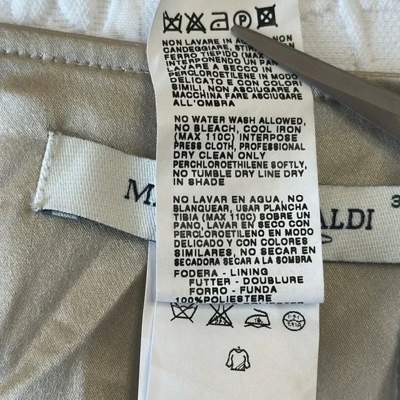 Marina Rinaldi Champagne Silk High Low Trumpet Paneled Midi Skirt Size 22 - Picture 6 of 11